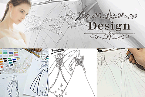ウェディングドレスのデザイン