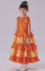 子供用ドレス オレンジ