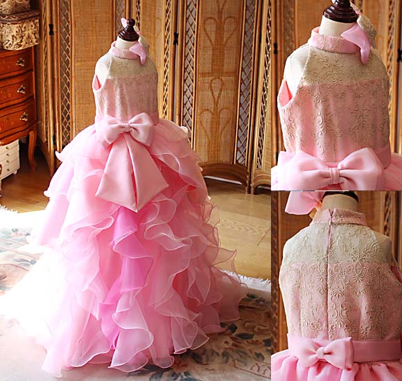 ピアノのコンクールドレス ピンク 東京都のお子様に創り上げたドレス