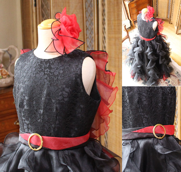 ヘッドドレス 上半身デザイン ラウンドネック