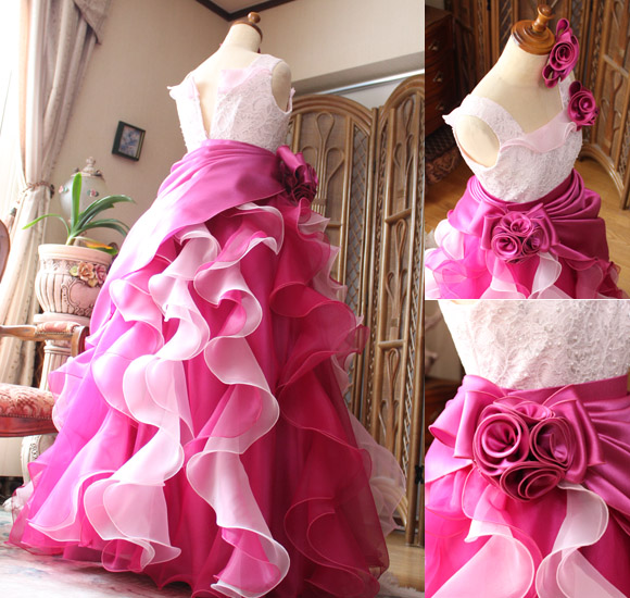 フリルデザイン 2トーンカラー構成