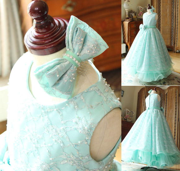 ヘッドドレス リボン ビジュー ハンドメイド