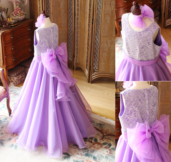 フレアAラインスカート リボン バックスタイルドレス