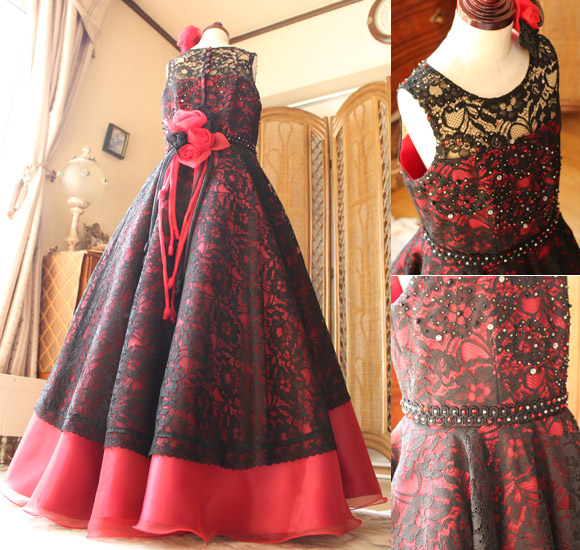 ドレスシルエット コサージュ トップス