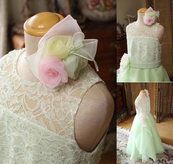 ヘッドドレス コサージュ