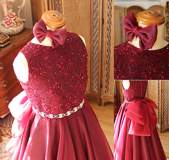 上半身デザイン ビジュー レース