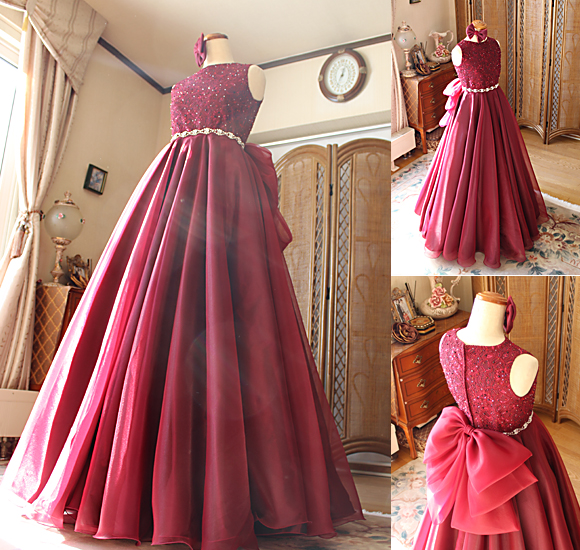 フレアAライン ロングドレス