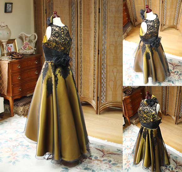 シルクオーガンジースカート オーダーメイドドレス