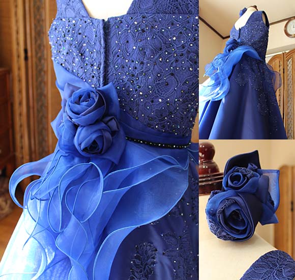 バラのコサージュ ハンドメイド