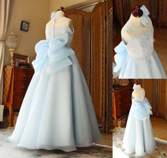 ライトブルードレス トップスデザイン