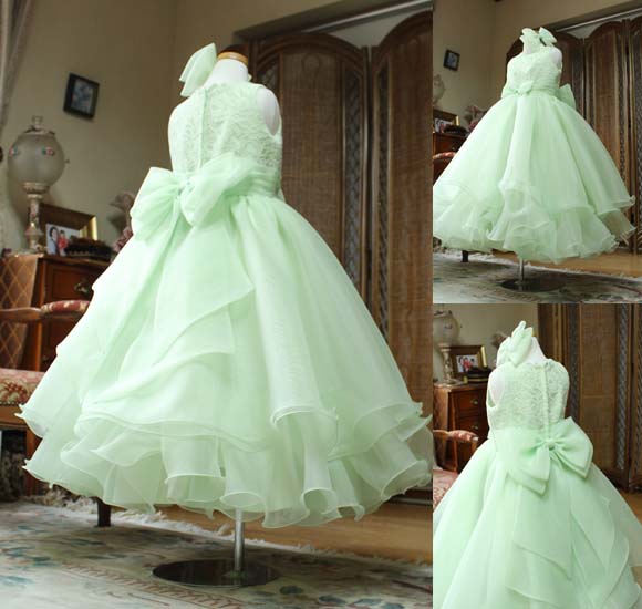 オーガンジー リボン ベルラインドレス