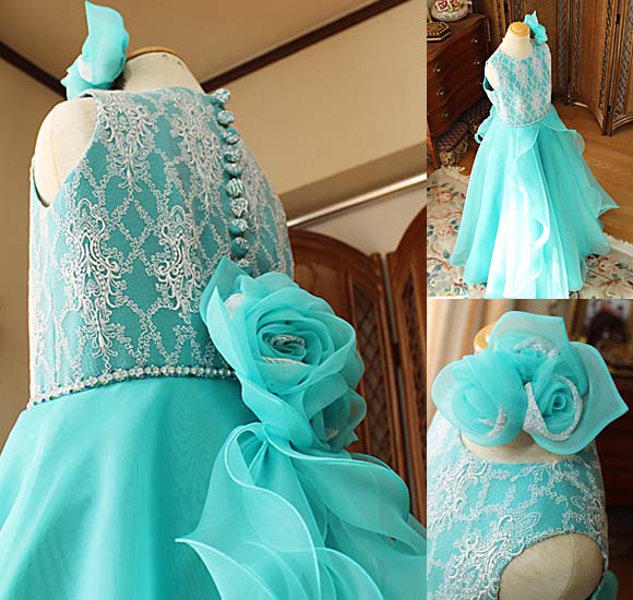 バラのコサージュ トップスデザイン レース