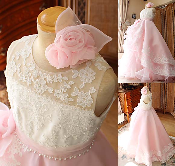 ヘッドドレス バラのコサージュ