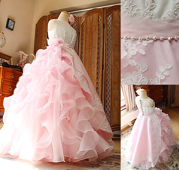 Aライン スカート フリル ウエストデザイン