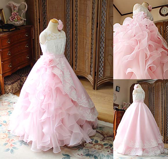 左右非対称ドレスデザイン スカート