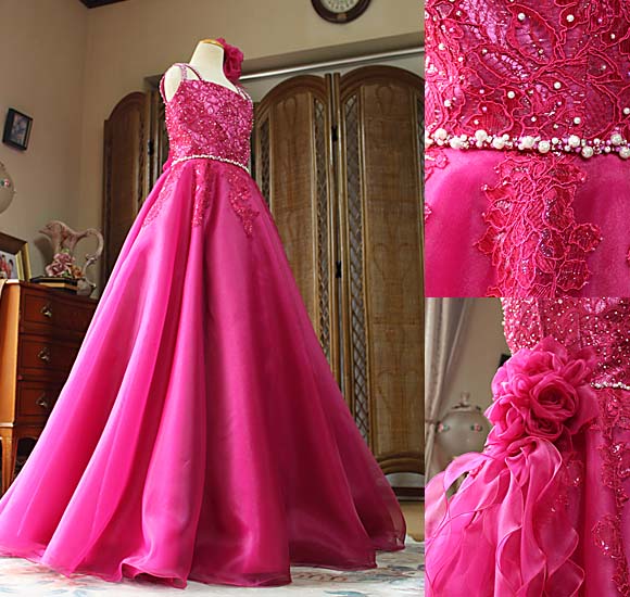 リボン ドレス デザイン シルエット