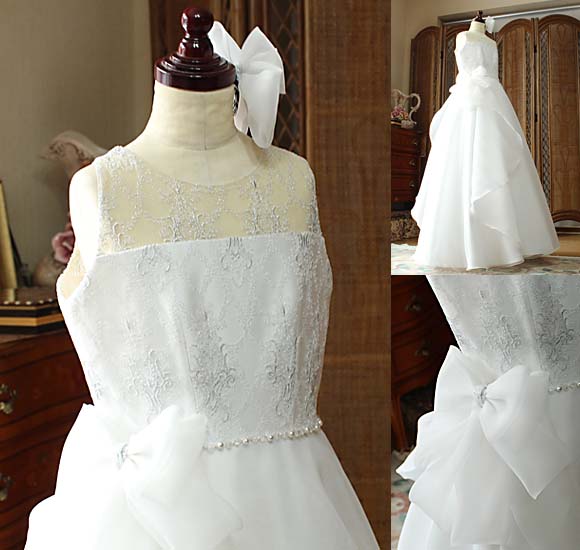 トップスデザイン 銀糸レース