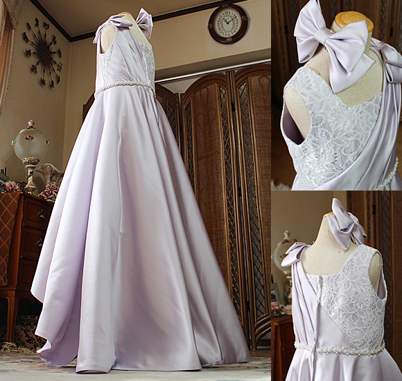 フレアAライン バックスタイル リボン