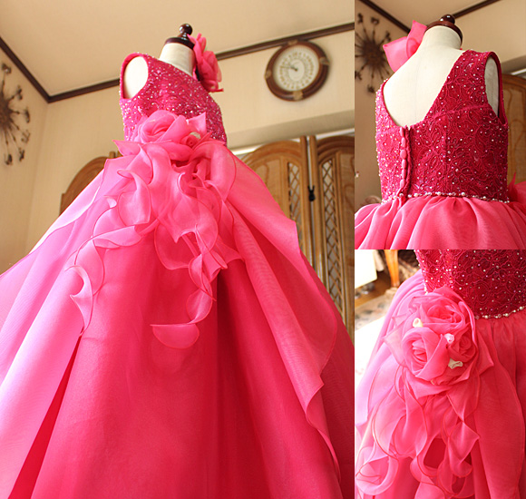 ベルライン シルエット コサージュ ビーディング