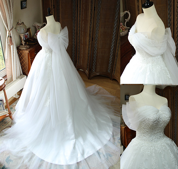 天使の羽 リボン トレーン