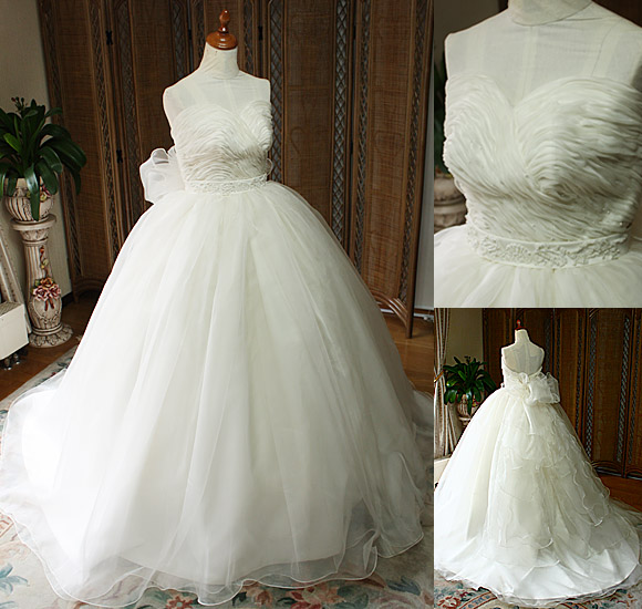 シルクのウェディングドレス オーダーメイド 北海道函館市の花嫁ドレス